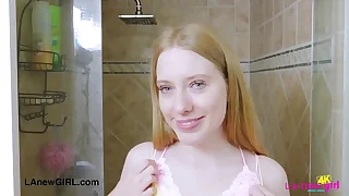 Golden-Haired Goddess took a shower